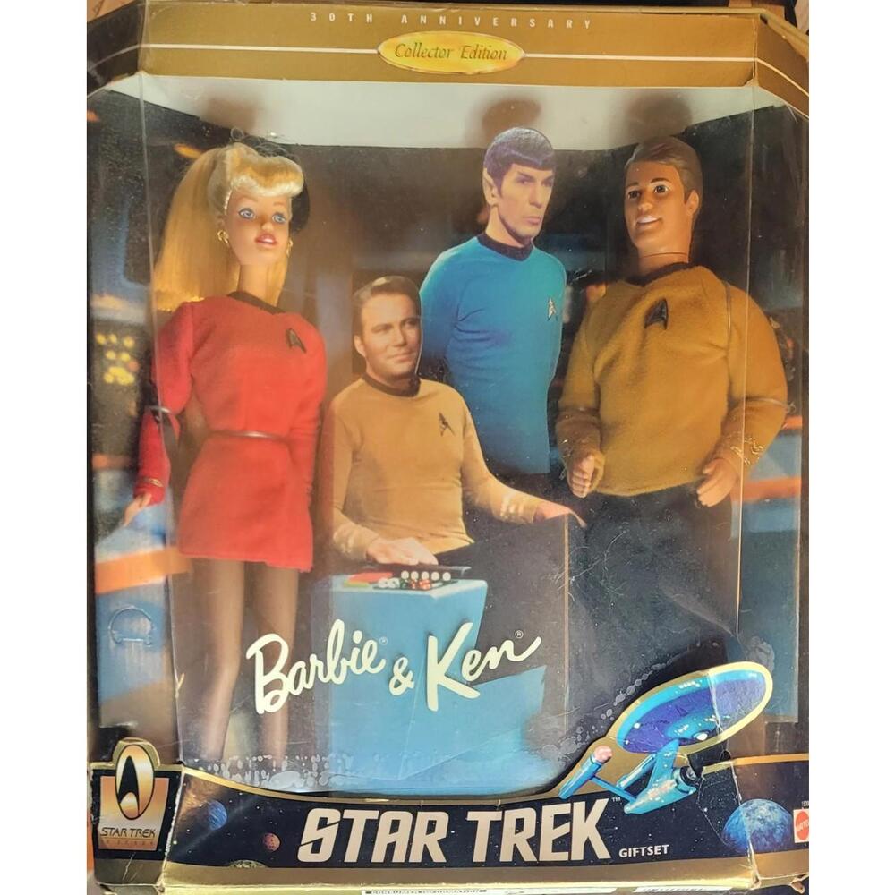 Barbie & Ken Star Trek 30th Anniversary 1996 Mattel Ken's Phaser PACKAGE DAMAGED